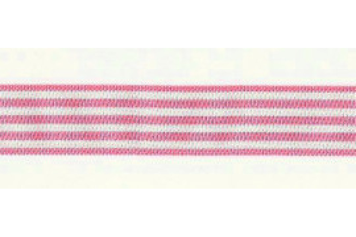 Nastro di Raso a Righe - Rosa e Bianco 16 mm Nastro di Raso a Righe - Rosa e Bianco 16 mm