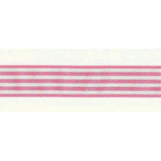 Nastro di Raso a Righe - Rosa e Bianco 16 mm Nastro di Raso a Righe - Rosa e Bianco 16 mm