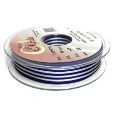 Nastro di Raso a Righe - Blu e Bianco 16 mm Nastro di Raso a Righe - Blu e Bianco 16 mm