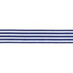 Horizontal Stripes Ribbon - Blue and White 25 mm Horizontal Stripes Ribbon - Blue and White 25 mm