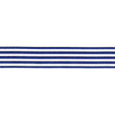 Nastro di Raso a Righe - Blu e Bianco 25 mm Nastro di Raso a Righe - Blu e Bianco 25 mm