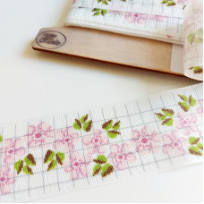 I Nastri di Mirta - Passamaneria Cencio in Fiore - Rosa