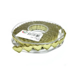 Nastro Cuore Imbottito da 15 mm - Colore Oro Nastro Cuore Imbottito da 15 mm - Colore Oro