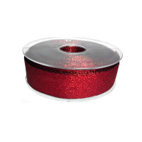Nastro Lurex Rosso - Altezza 25 mm Nastro Lurex Rosso - Altezza 25 mm