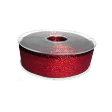 Nastro Lurex Rosso - Altezza 25 mm Nastro Lurex Rosso - Altezza 25 mm