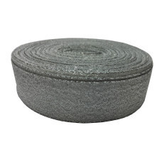Silver Lurex Ribbon - Size 25 mm Silver Lurex Ribbon - Size 25 mm