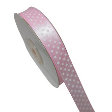 Pois Satin Ribbon - Pink - 13 mm Pois Satin Ribbon - Pink - 13 mm