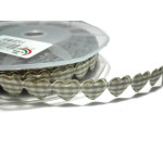 Nastro Cuore Imbottito da 15 mm - Colore Quadri Tortora Nastro Cuore Imbottito da 15 mm - Colore Quadri Tortora