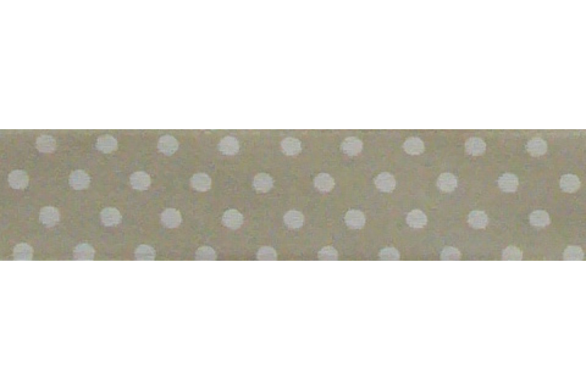 Pois Satin Ribbon - Cream - 13 mm