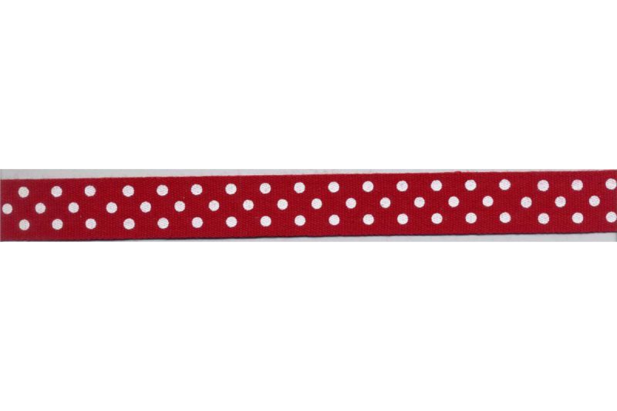 Cinta Roja con Lunares Blancos Cinta Roja con Lunares Blancos