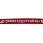 Nastro Jacquard - Carte da Gioco - Rosso - Altezza 2 cm Nastro Jacquard - Carte da Gioco - Rosso - Altezza 2 cm