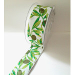 Nastro Jacquard - Olive - Altezza 5 cm Nastro Jacquard - Olive - Altezza 5 cm