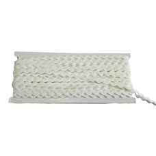Borde Ric Rac Blanco- Tamano 5 mm