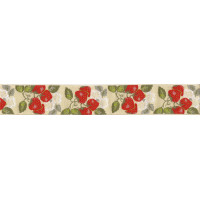 Nastro Jacquard - Fragole -  Altezza 5 cm