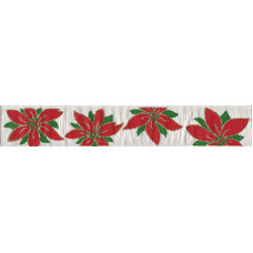 Nastro Jacquard - Stella di Natale - Altezza 5 cm Nastro Jacquard - Stella di Natale - Altezza 5 cm