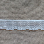 Art. 2845 - Pizzo Raschel Bianco - Altezza 4 cm Art. 2845 - Pizzo Raschel Bianco - Altezza 4 cm