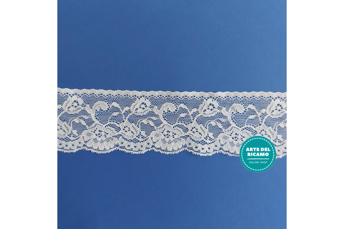 Pizzo Valencienne Avorio - Altezza 6,00 cm
