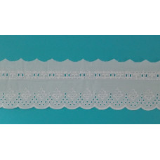 Pizzo Sangallo con Passanastro - Altezza 8,00 cm Pizzo Sangallo con Passanastro - Altezza 8,00 cm