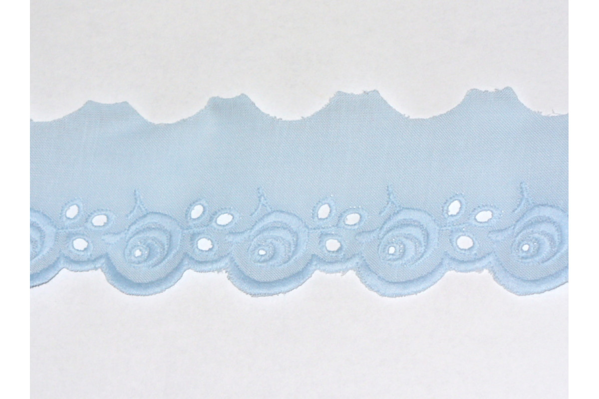 Sangallo lace with Roses Celeste Sangallo lace with Roses Celeste