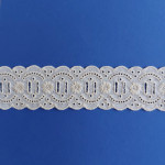 Pizzo Sangalo - Intermezzo in Altezza 4 cm - Panna Pizzo Sangalo - Intermezzo in Altezza 4 cm - Panna