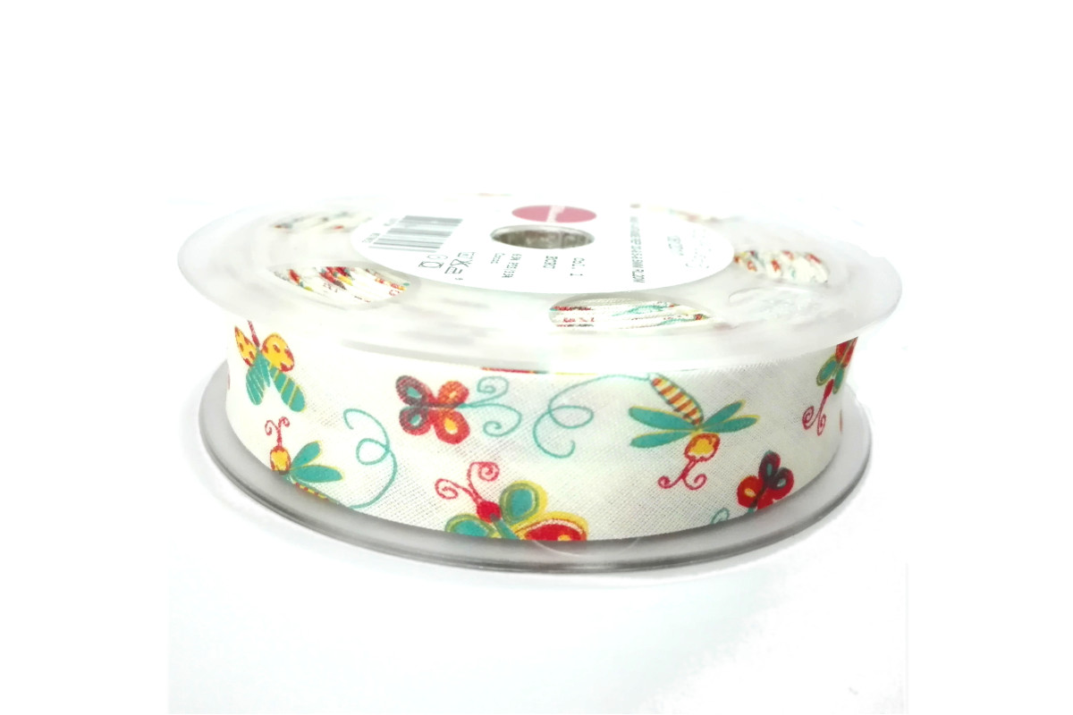 Bieses Fantasia - Mariposas - Ancho 20mm Bieses Fantasia - Mariposas - Ancho 20mm