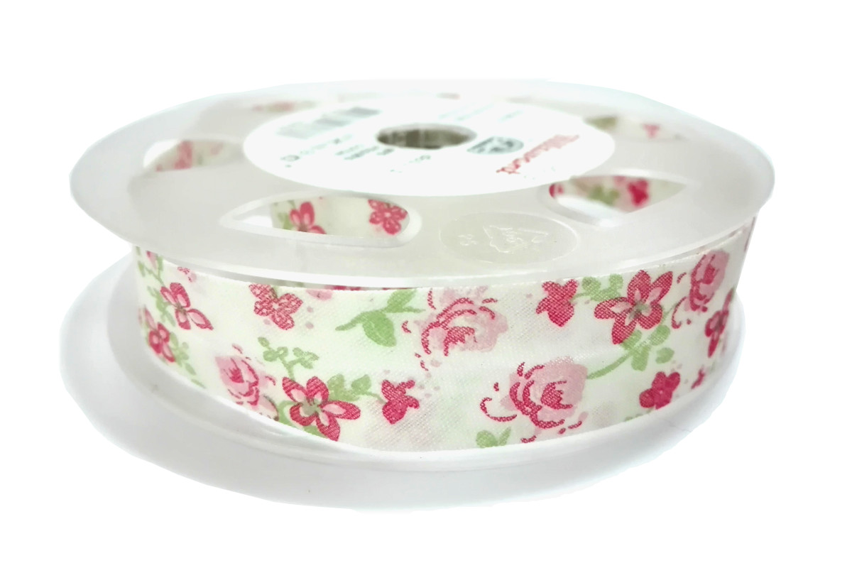 Bies Fantasia - Flor Rosa - Ancho 20mm Bies Fantasia - Flor Rosa - Ancho 20mm