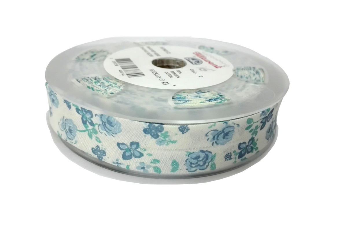 Bies Fantasia - Flor Celeste - Ancho 20mm Bies Fantasia - Flor Celeste - Ancho 20mm