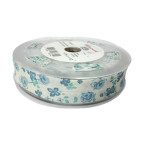 Bies Fantasia - Flor Celeste - Ancho 20mm Bies Fantasia - Flor Celeste - Ancho 20mm