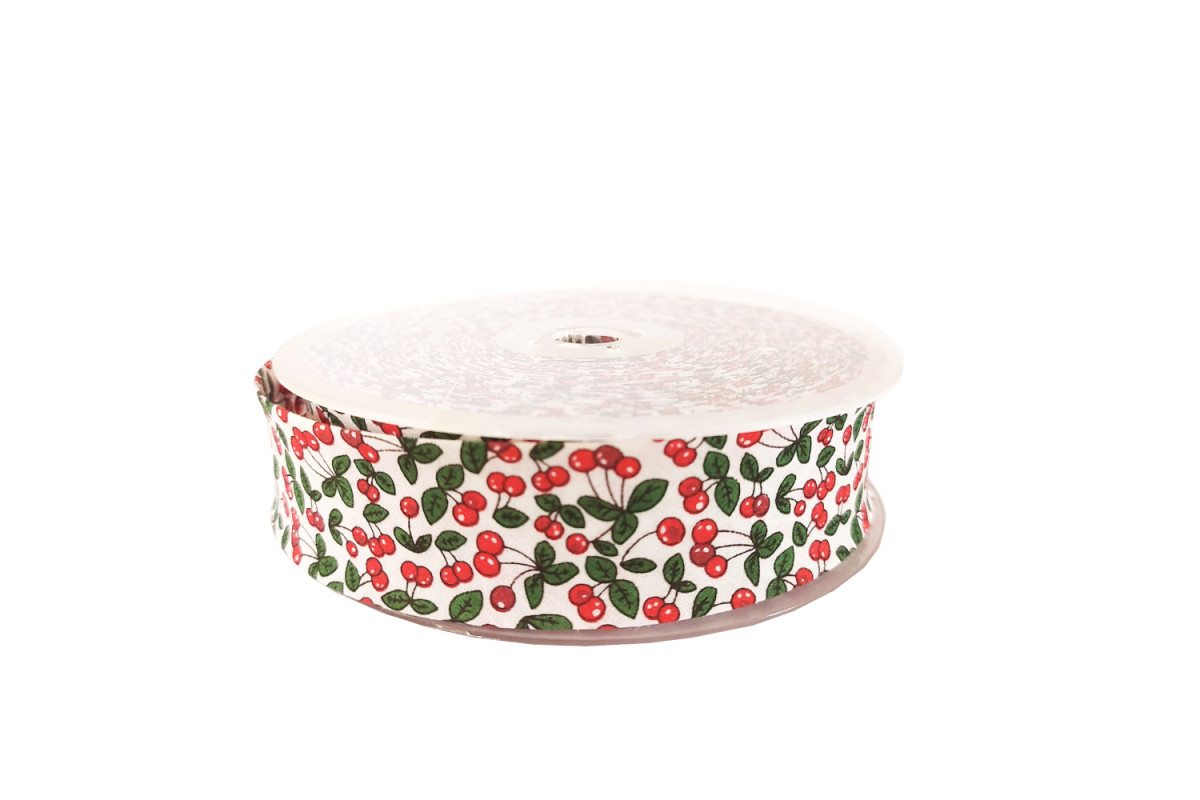 Fantasy Bias - Cherries - Width 30 mm Fantasy Bias - Cherries - Width 30 mm