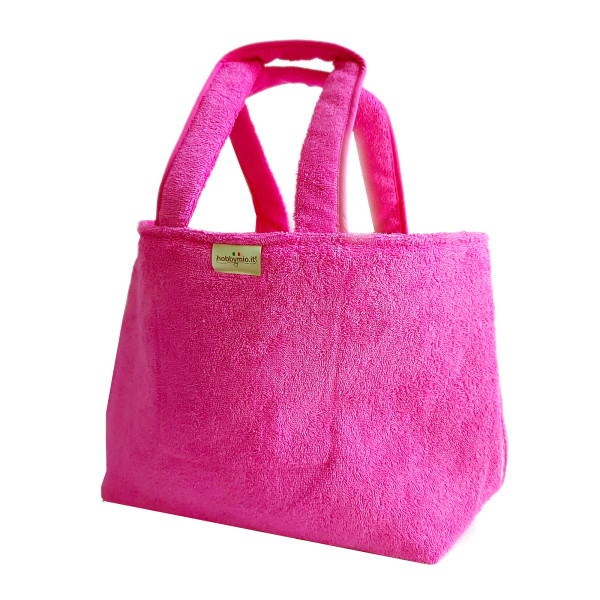 Bolso de Rizo para Playa - Color Fucsia