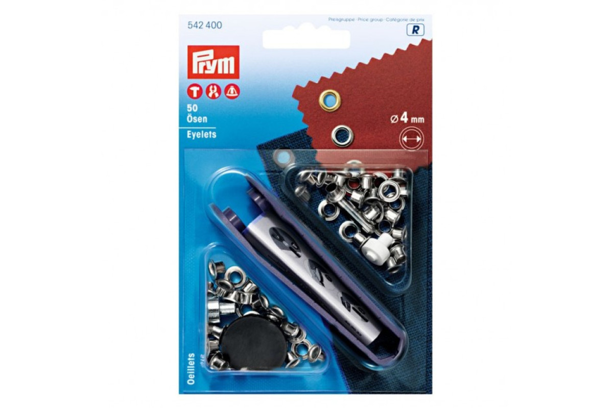 Prym - Occhielli Argento - Diametro 4 mm Prym - Occhielli Argento - Diametro 4 mm