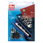 Prym - Ojetes de Color Plata - Diametro 4 mm Prym - Ojetes de Color Plata - Diametro 4 mm