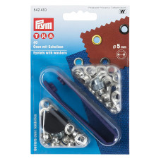 Prym - Occhielli Argento - Diametro 5 mm Prym - Occhielli Argento - Diametro 5 mm