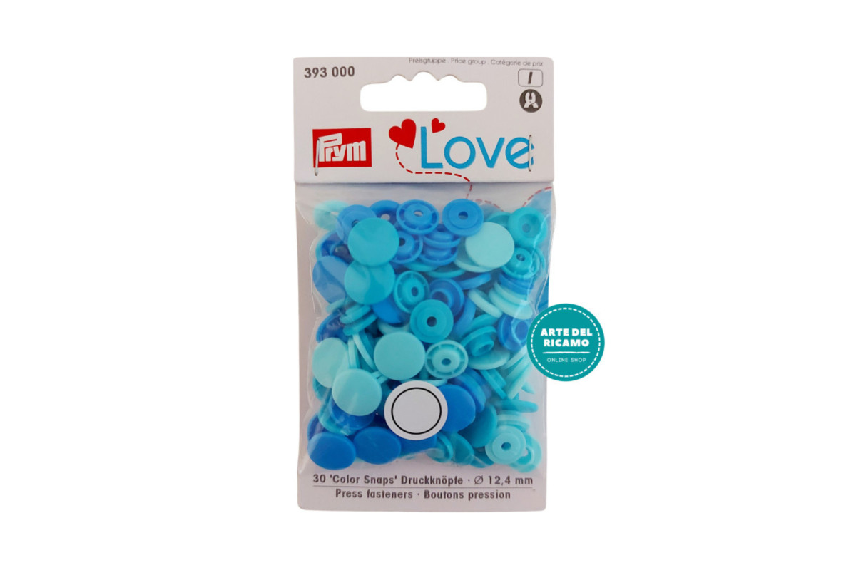 Prym - Bottoni a Pressione Color Snaps Rotondi - Blu Prym - Bottoni a Pressione Color Snaps Rotondi - Blu