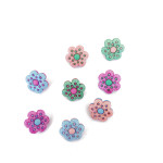 Bottoni Decorativi - Fiori con Brillantini Bottoni Decorativi - Fiori con Brillantini