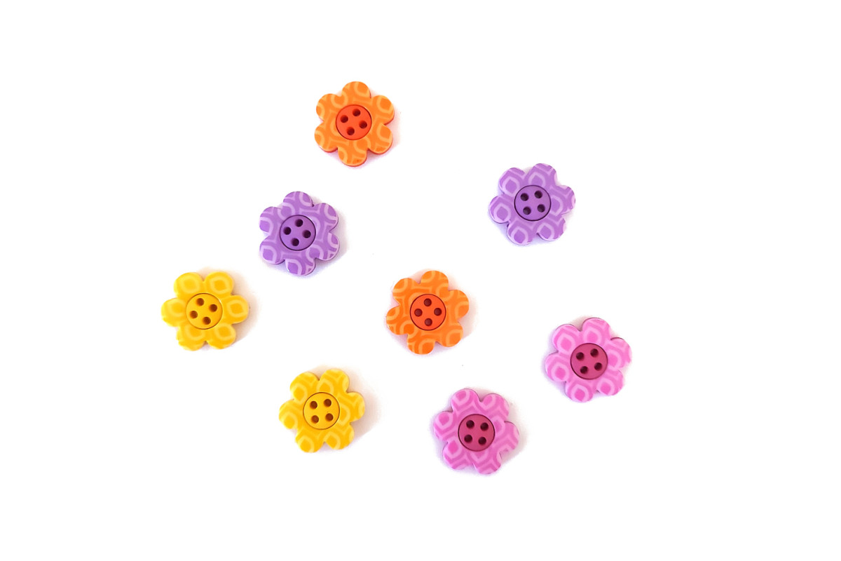 Bottoni Decorativi - Fiori Bright Blossoms