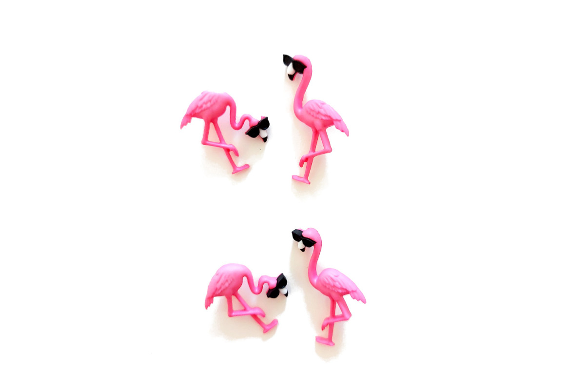 Decorative Buttons - Flamingo Decorative Buttons - Flamingo