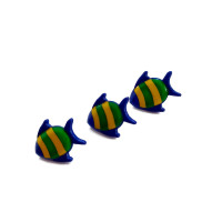 Bottoni - Pesci Blu da 18 mm Bottoni - Pesci Blu da 18 mm
