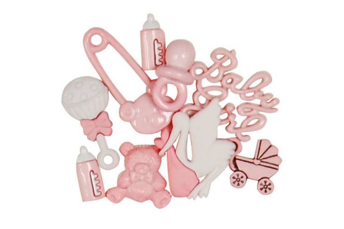 Decorative Buttons - It's a Girl
