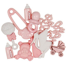 Bottoni Decorativi - Bebé - Colore Rosa Bottoni Decorativi - Bebé - Colore Rosa