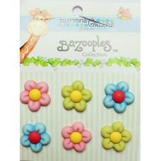 Decorative Buttons - Flowers Bazooples Collection Decorative Buttons - Flowers Bazooples Collection