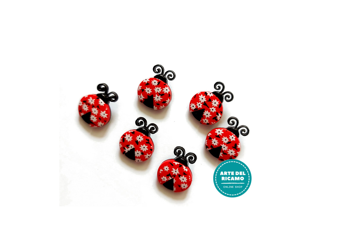 Botones Decorativos - Ladybug Love