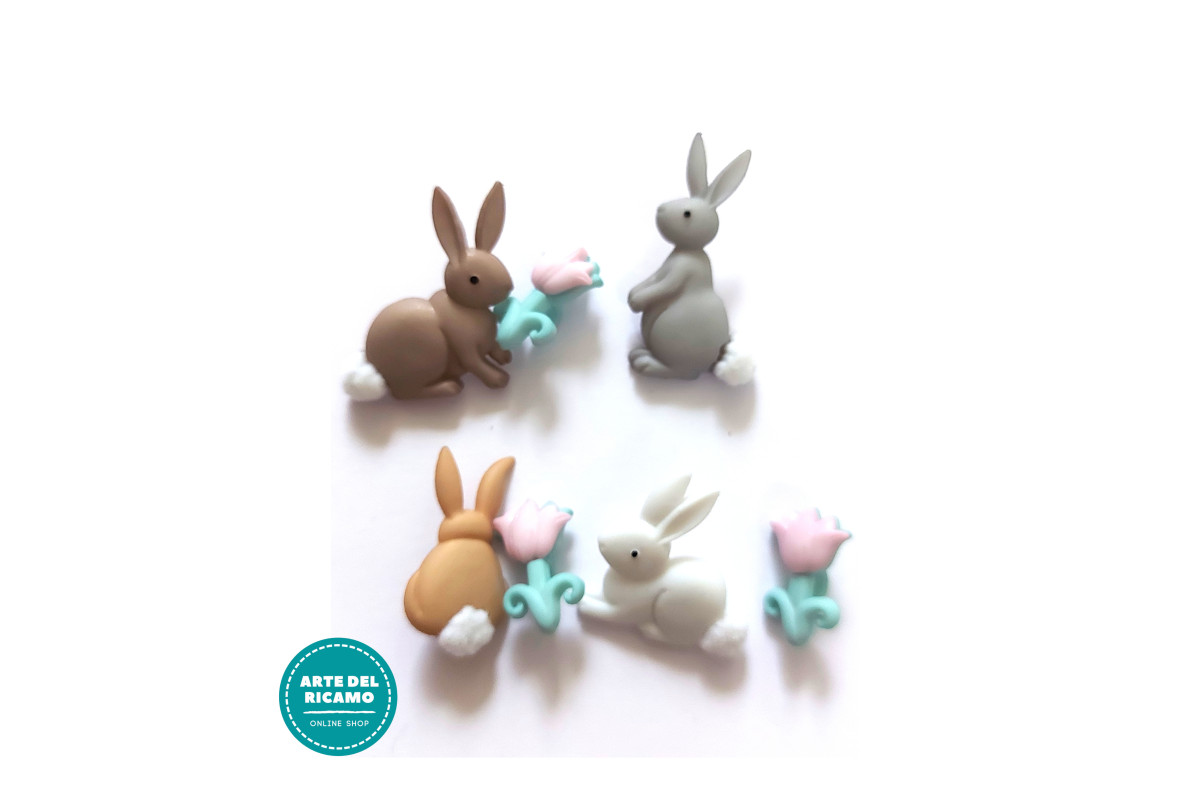 Bottoni Decorativi - Cotton Tails