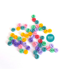 Mini Decorative Buttons - Pastel Colors Mini Decorative Buttons - Pastel Colors