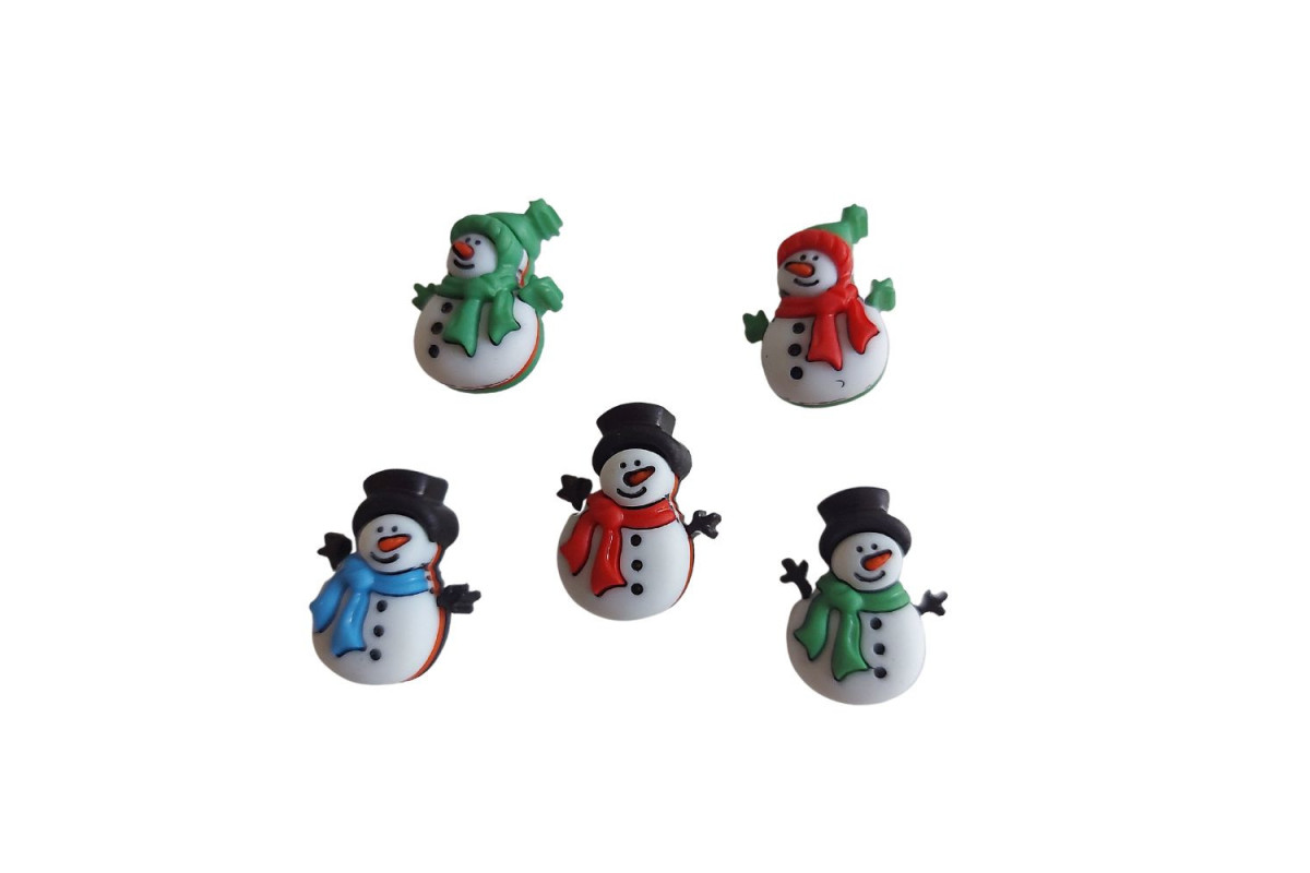 Bottoni Decorativi - Omini di Neve Bottoni Decorativi - Omini di Neve