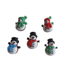Bottoni Decorativi - Omini di Neve Bottoni Decorativi - Omini di Neve