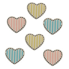 Botones Decorativos - Corazones Bazooples Collection Botones Decorativos - Corazones Bazooples Collection