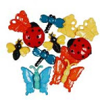 Botones Decorativos - Mariposasy Mariquitas