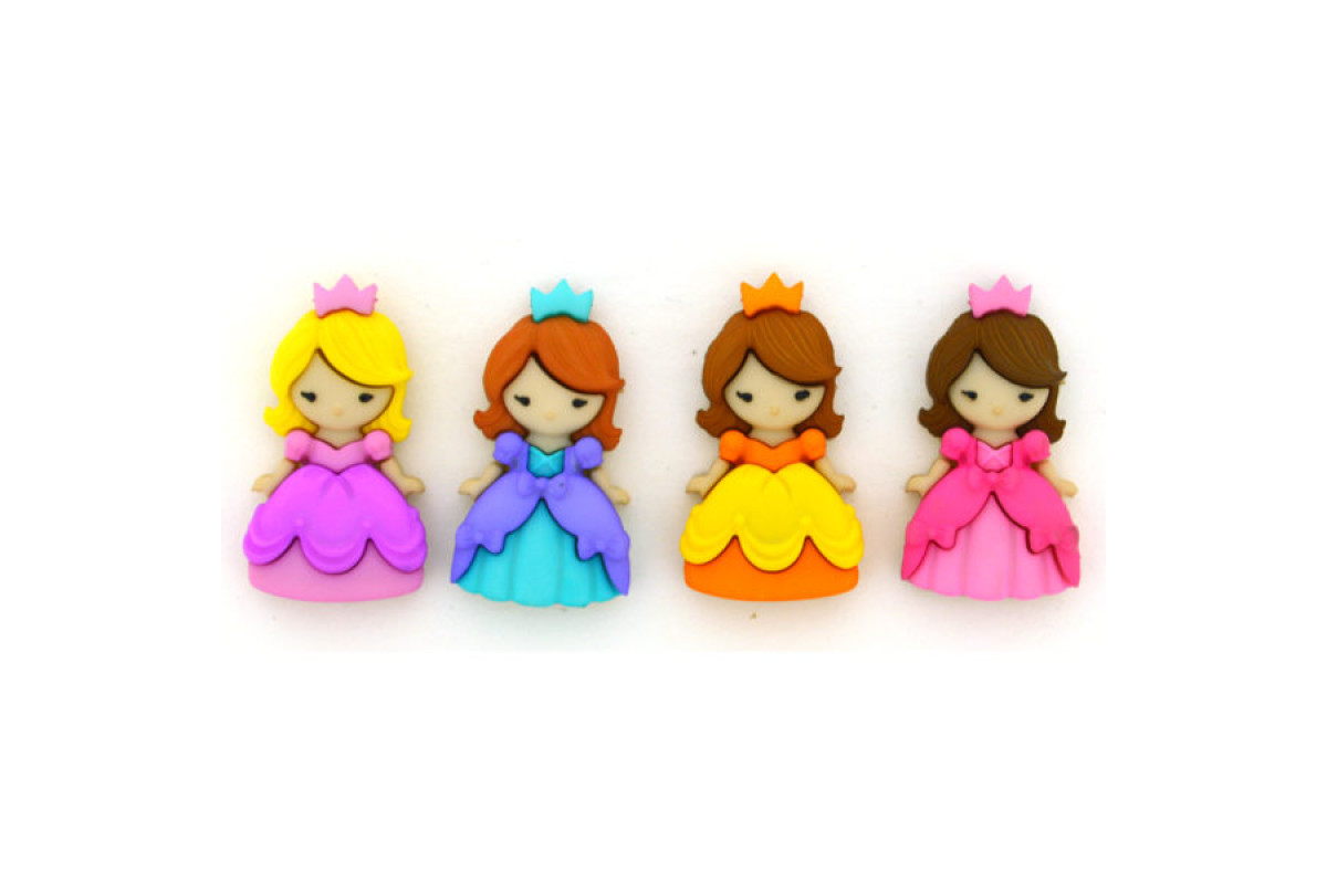 Botones Decorativos  - Princesas