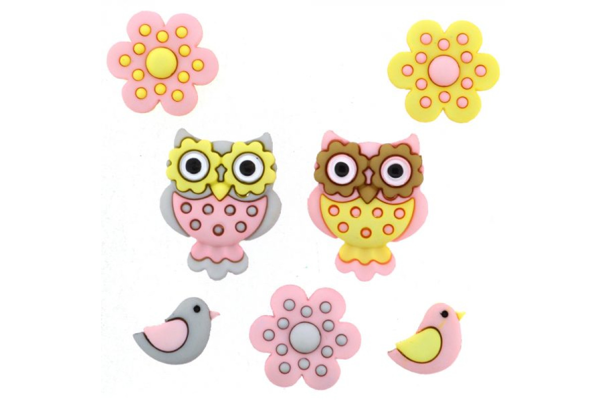 Bottoni Decorativi - Whooo Loves You Bottoni Decorativi - Whooo Loves You